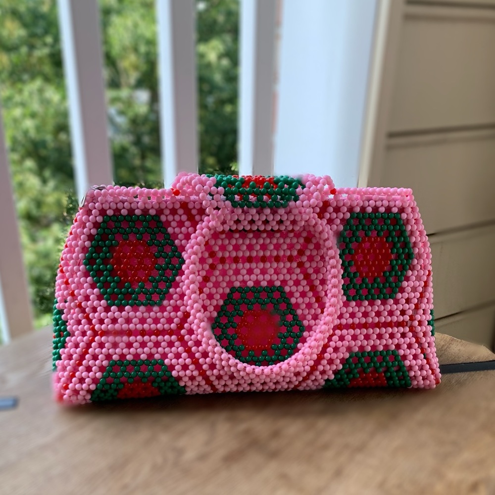 SHEBBAH HANDMADE BEADED HANDBAG - Picture 4 of 7